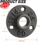 1 2  Floor Flange Malleable Iron Pipe Fittings Vintage Style Diy Project 10 Pack