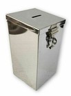 Stainless Steel Long Donation Coin Box And Money Piggy Bank Coin Gullak Freeship