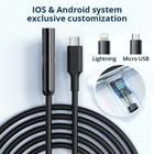 3 Interface Endoscope 1080p Hd 8led Lighting 5m Ip67 Waterproof Camera Probe