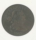 1802 Us Mint Draped Bust Large 1 Cent Coin Certified Anacs Vf25   Free Shipping