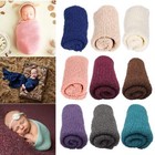 Newborn Infant Photography Wraps Knitted Baby Girls Photo Props Stretch Blanket
