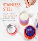 Boon Triful Baby Stainless Steel Formula Dispenser On The Go Insulated