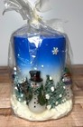 Snowman   Tree Winter Candle D  cor
