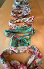Floral Stretchy Knot Tie Infant Headbands Set Lot Of 8