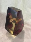 Vintage Mcm Mid-century Mod Lucite Acrylic Portugal Worry Doll Paper Weigh
