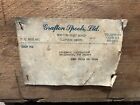 Antique Grafton Spools Ltd Wood Crate Sewing Bobbin Shipping Box Made In Usa