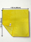 Microfiber Towel Cleaning Cloth Yellow Auto Polishing Detailing 16 x16   6 Pack 