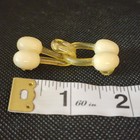 Vintage Womens Coat Replacement Clasp Cream Yellow Mid Century Lasalle Fastener