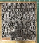 Letterpress Type - 36 Point Stencil Bold
