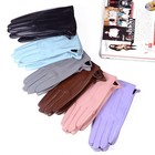 New 100  Real Leather Gloves Womens Ladies Sheepskin Winter Warm Short Gloves