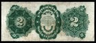 1891  2 Large Size William Windom Vf  Silver Certificate 
