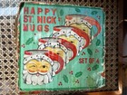 Mid Century Inarco Happy St Nick Mugs Winking Santa Set Of 4 In Box Retro Vtg