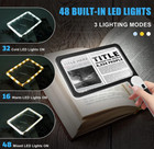 5x Page Magnifying Glass With 3 Lighting Modes For Reading   Low Vision Seniors 