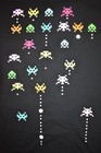 Mens Video Arcade Game Classic Alien Invader Shooter Graphic Black Shirt New L