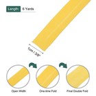 3 8 Inch Double Fold Bias Tape Polyester Continuous Bulk  yellow 6 Yards 