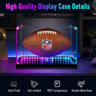 Football Display Case With Rgb Light   Infinity Mirror Bottom   sturdy Metal Base
