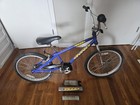 Vintage 90s Gt Dyno Blaze 20  Bmx Bike Blue Steel 3d Flatoval Mid School 