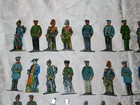 Tin Toy Figures  soldiers  Traditional Costume  Lithographed 49 Pieces