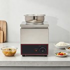 4l Food Warmer Bain Marie Buffet Pan Steam Table W  Shield Stainless Steel 150w