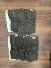 Lot Of 25 Cloth Diapers  One Size Fits Most  25 Diapers 19 Inserts Adjustable