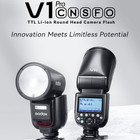 Godox V1 Pro V1pro-c s n Round Head Camera Flash Speedlite For Canon nikon sony