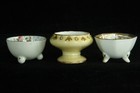 Lot Of 3 Different Vintage China Open Salt Cellars All Porcelain   Hand Painted