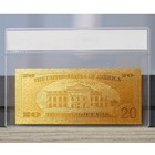 100mg 24k Gold 2006  20 Dollar Bill Federal Reserve Banknote With White Coa