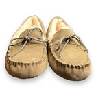 Ugg Men Corvin Loafer Moccasin Slippers Tan Suede Dry Leaf Size  7