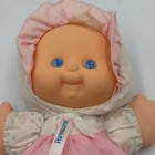 Vintage Puffalump Pink Baby Girl Doll Fisher Price Blue Eyes Rattle Fp 1994 1211