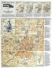 1996-4 April The Old City Jerusalem Israel National Geographic Map Euc - A3 