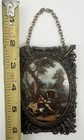Vintage Metal Ornate Frame Sportsman Hunter Print Wall Art Italy