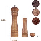 Wood Pepper Grinder Pepper Mill Adjustable Coarseness 8 Inch Retro