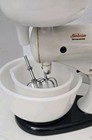 Vintage Sunbeam Mixmaster Model 10 White Mcm Stand Mixer Juicer   Bowls