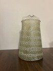 Vintage Mcm Green Spaghetti String Overlay Glass Pitcher