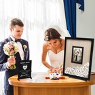 Wedding Guest Book Alternative With Wooden Hearts - Reception Sign For Anniversa