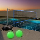Pool Volleyball Net Set With Base For Inground Pools With Volleyball  Led Lights