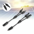 1 Pair Solar Cable Splitter Waterproof 2y  4y Branch Solar Panel Cable Connector