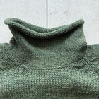 J crew Green Wool Roll-neck Knit Sweater Men Size M From Japan