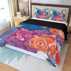 Disney Finding Dory Nemo Print Duvet Cover Set  3pcs  Quilt Cover   Pillowcase