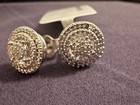 10k White Gold Natural Round Diamond Stud Earrings 0 10 Ctw Butterfly Ke31198