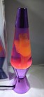 Lava The Original Lamp - 14 5  Rainbow Hand-painted Color Glass New