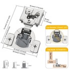 Furniware 50 Pack 25 Pairs 1 2 Inch Overlay Soft Close Hinges For Face Frame