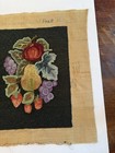 Vtg Rug Hooking Tapestry Handmade Still Life Fruit Moody Primitive Wall Hanging