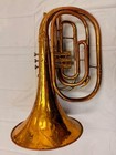 King 1122 Usa Marching Mellophone   Marching Horn W  Case Vintage Brass