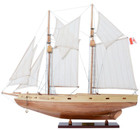 Schooner Bluenose Ii Wooden Ship Model 29 5  Sailboat Fully Built   Rigged Masts