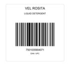 12x Vel Rosita Liquid Laundry Detergent Bottle Cleaning Household Supply New 1l
