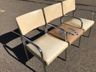 Vintage Mid-century Modern Bauhaus Chairs Art Deco Chrome