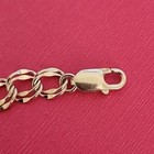 925 Sterling Silver 10mm Double Link Charm Bracelet Chain Charm Holders Usa New