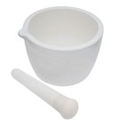 Porcelain Mortar   Pestle Set  25oz - Unglazed Grinding Surface - Eisco Labs