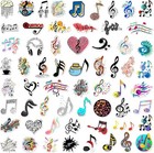 60pcs Music Stickers For Water Bottles Vinyl Musical Note Sticker For Kids Water